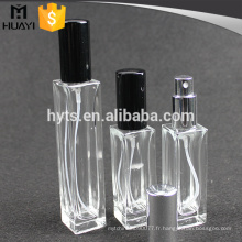 30ml 50ml 100ml forme carrée en verre transparent vaporisateur